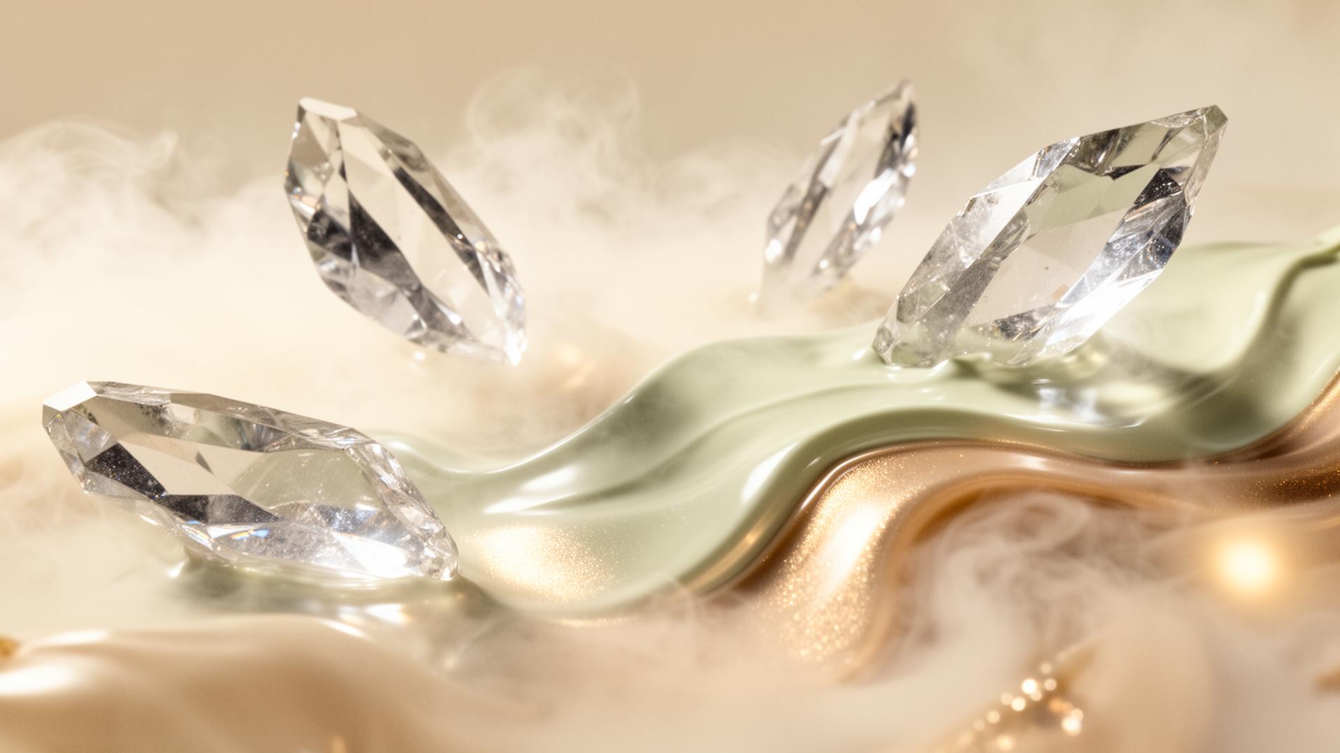 Translucent crystalline biotech composition with sage serum